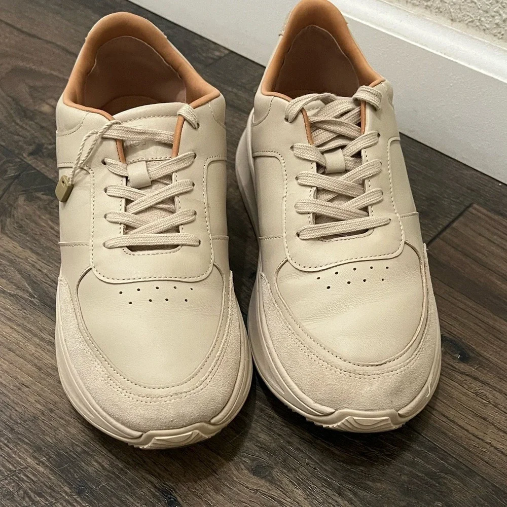 FitFlop F-Mode‎ Flatform Sneakers FR1-A20 Suede Leather Platform Shoes EUC US 9